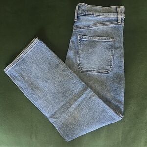 Express Sz 2 High Rise Straight Ankle Jeans